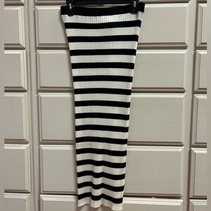 rib knit dress. - H&M